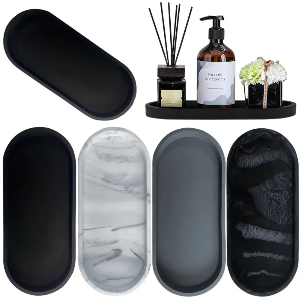 Perfume Fragrance House - 1Pc Badkamer Dressing Siliconen Dienblad, Rechthoekig