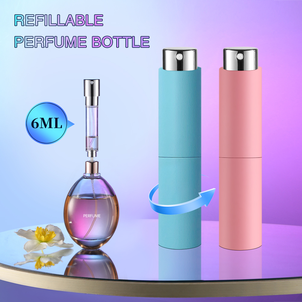 Fragrance Atomizer Pump - 6ml Roterende Parfum Verstuiver Draagbare Bodemvulling