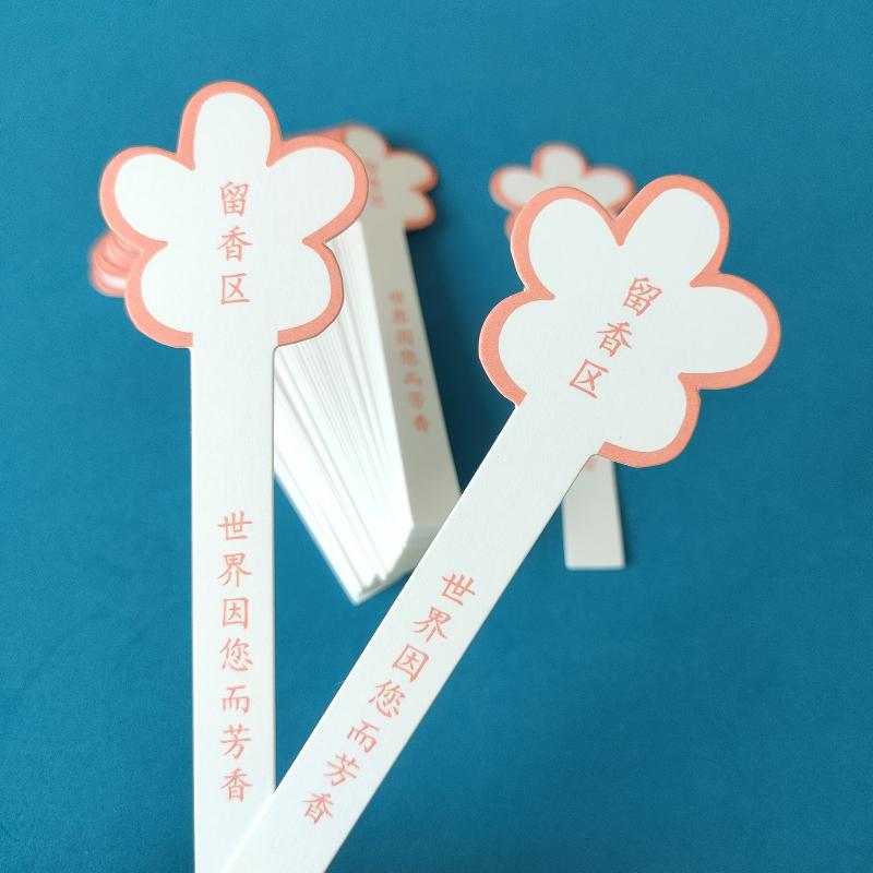Perfume Fragrance Test - 10 Vellen Bloemvormige Parfumteststrips Met Lege