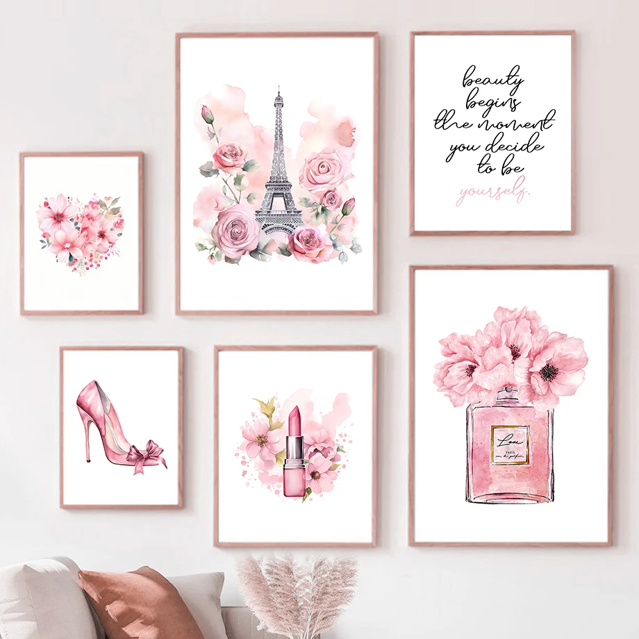 Parijs Mode Art Poster Roze Ei - Perfume Fragrance House recensie en prijs