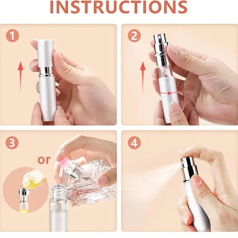 4 stks + 4 Accessoires 5 ml He - Fragrance Atomizer Pump recensie en prijs