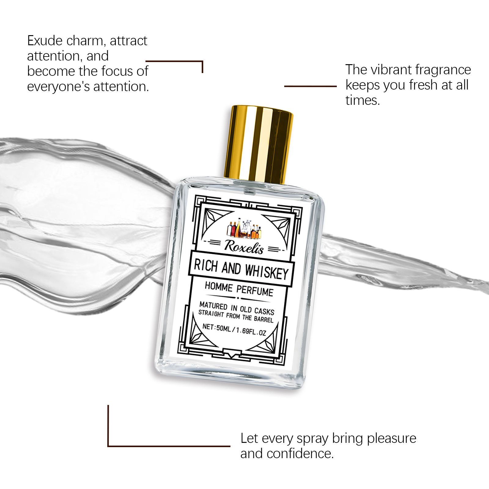 Roxelis 50ml Charm Whisky Here - Perfume Fragrance Perfume recensie en prijs